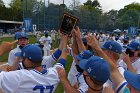 Baseball vs Babson NEWMAC Finals  Wheaton College vs Babson College play in the NEWMAC baseball championship finals. - (Photo by Keith Nordstrom) : Wheaton, baseball, NEWMAC, Babson